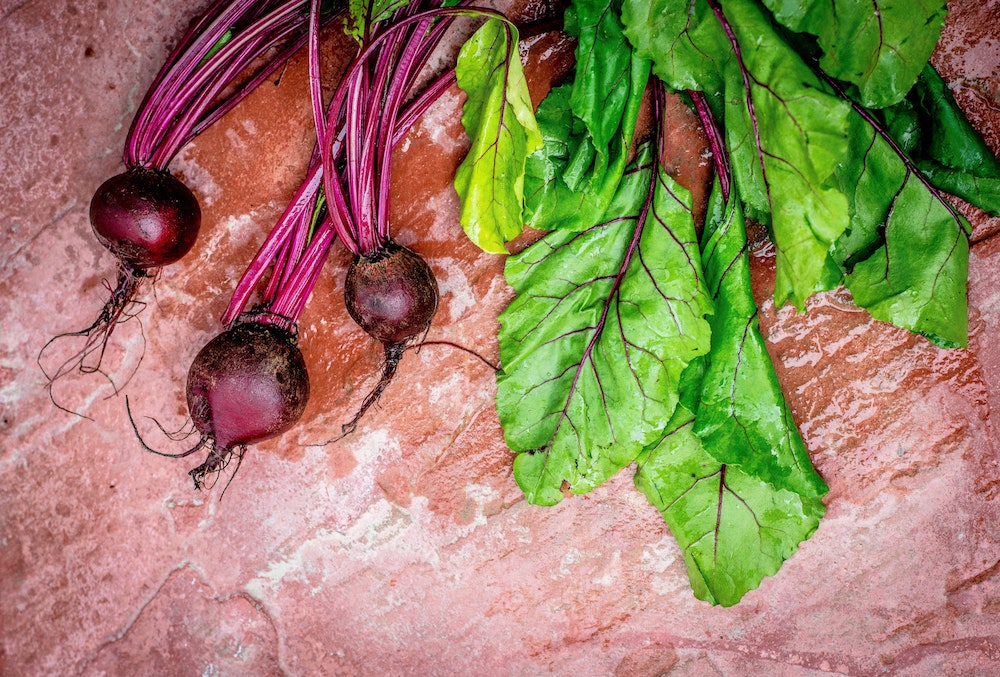 Beetroot and its leafy tops